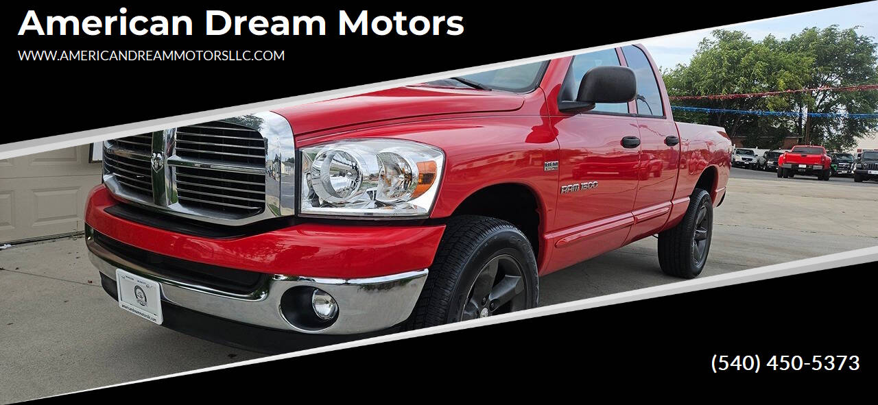 2007 Dodge Ram 1500 Quad Cab SLT Pickup 4D 6 1/4 ft for sale in Winchester VA