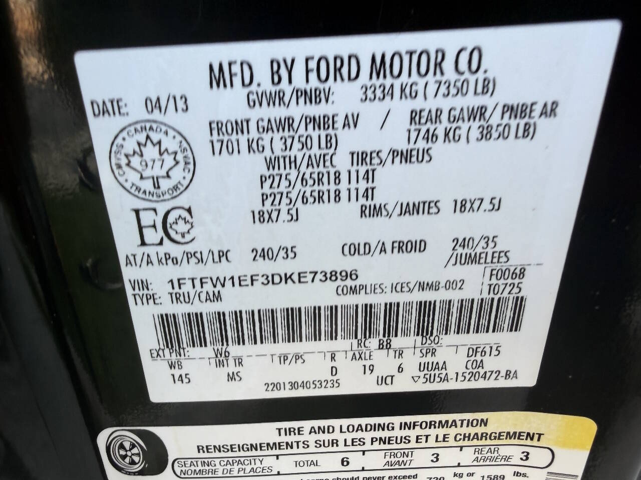 2013 Ford F-150 XLT photo 45