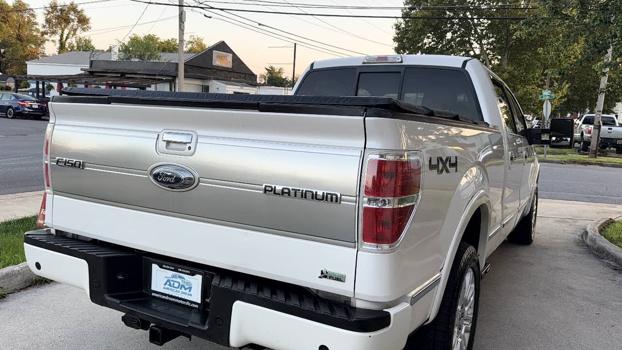 2010 Ford F150 SuperCrew Cab Platinum Pickup 4D 5 1/2 ft