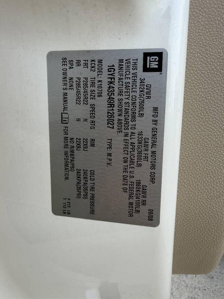 2009 Cadillac Escalade Hybrid Base photo 51