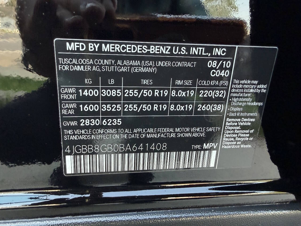 2011 Mercedes-Benz M-Class ML 350 4MATIC photo 46
