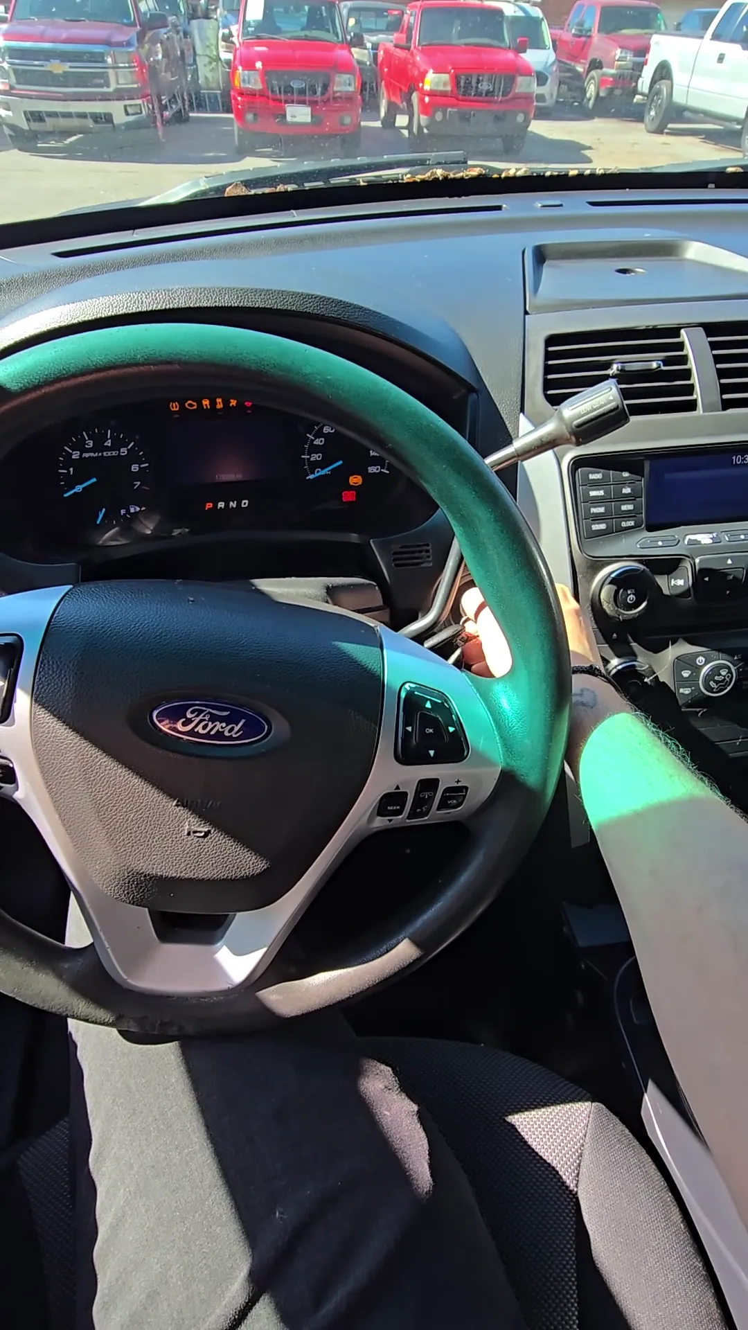 Interior of 2015 Ford Explorer Utility 4D Police AWD 3.7L V6