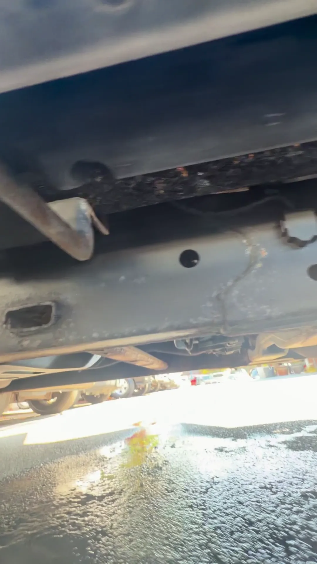 Underneath of 2009 Ford Explorer Sport Trac XLT Sport Utility Pickup 4D