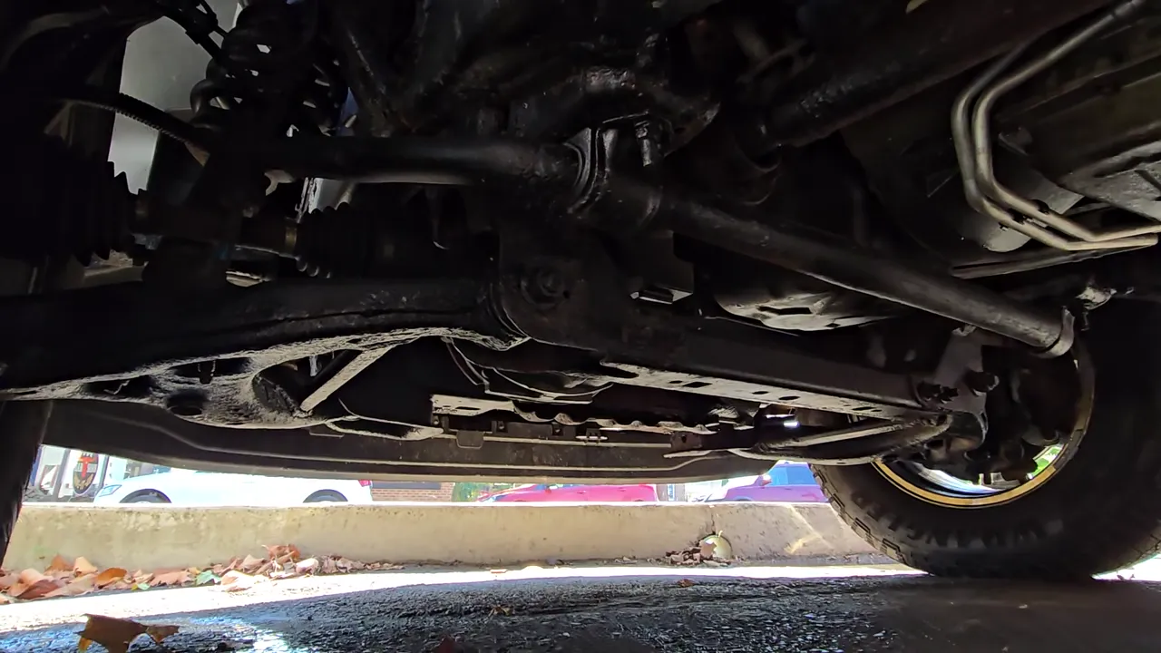 Underneath of 2016 Ford F150 SuperCrew Cab XLT Pickup 4D 5 1/2 ft