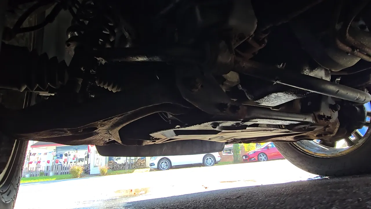Underneath of 2010 Ford F150 SuperCrew Cab Platinum Pickup 4D 5 1/2 ft