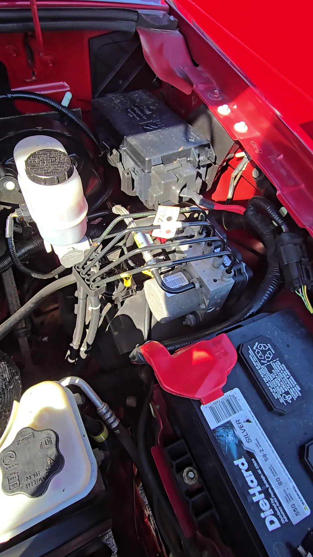 Engine bay of 2010 Ford Ranger XLT Extended Cab