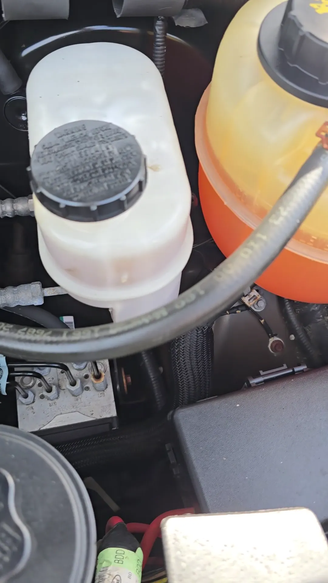 Engine bay of 2011 Ford E250 Cargo Van 3D