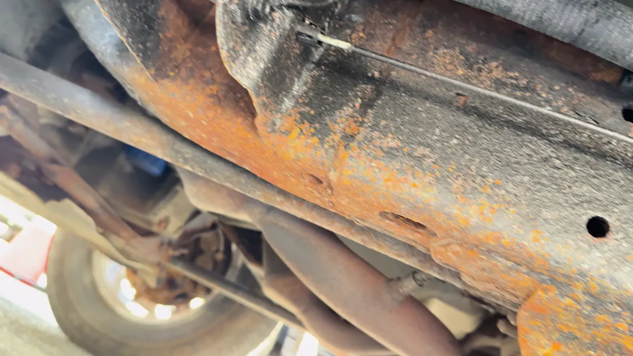 Underneath of 2006 Chevrolet Silverado 1500 Regular Cab Work Truck Pickup 2D 8 ft