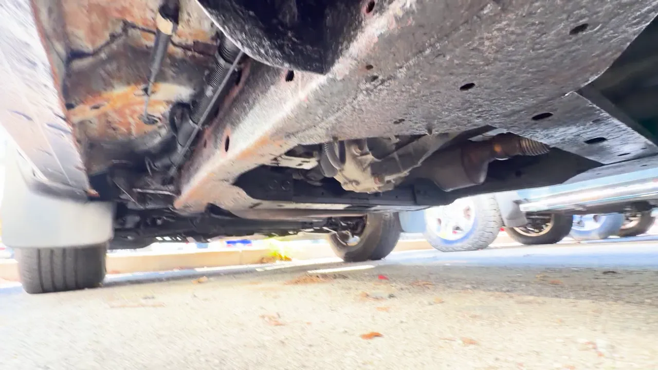Underneath of 2015 Chevrolet Silverado 1500 Double Cab LT Pickup 4D 6 1/2 ft