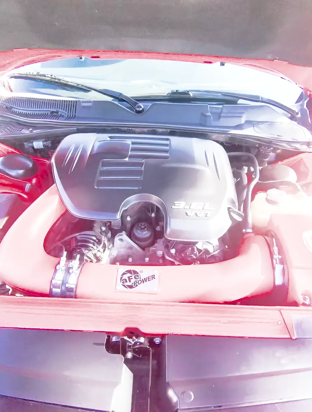 Engine bay of 2019 Dodge Challenger SXT Coupe 2D