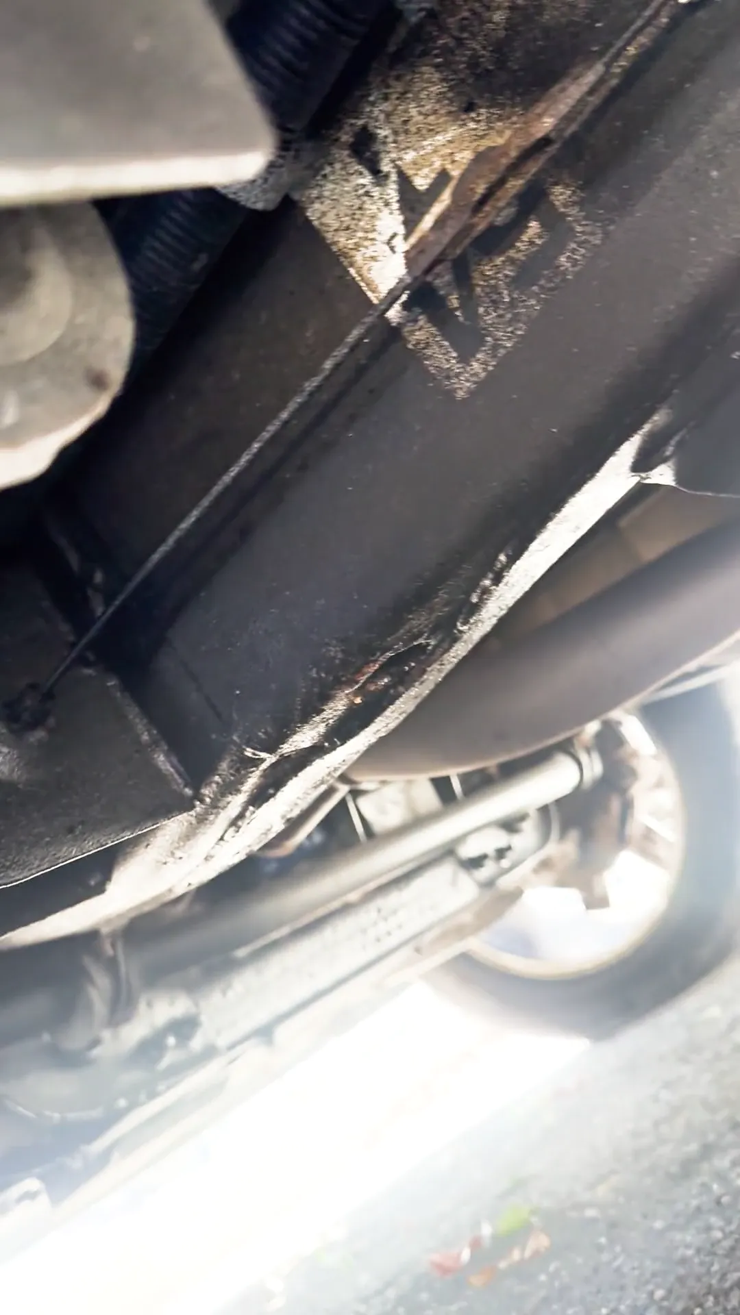 Underneath of 2011 GMC Sierra 1500 Crew Cab Denali Pickup 4D 5 3/4 ft