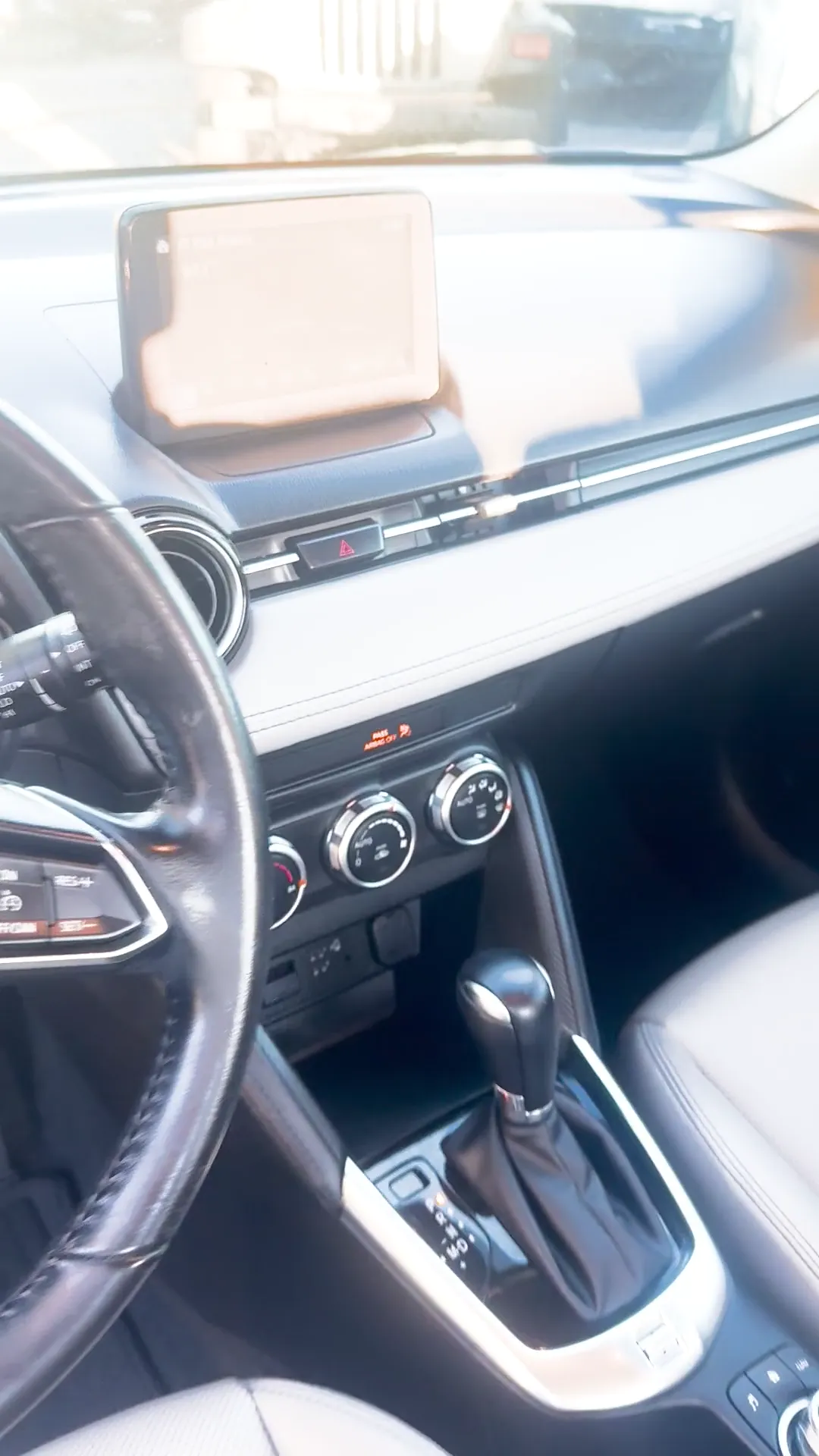 Interior of 2020 Toyota Yaris Hatchback XLE Sedan 4D