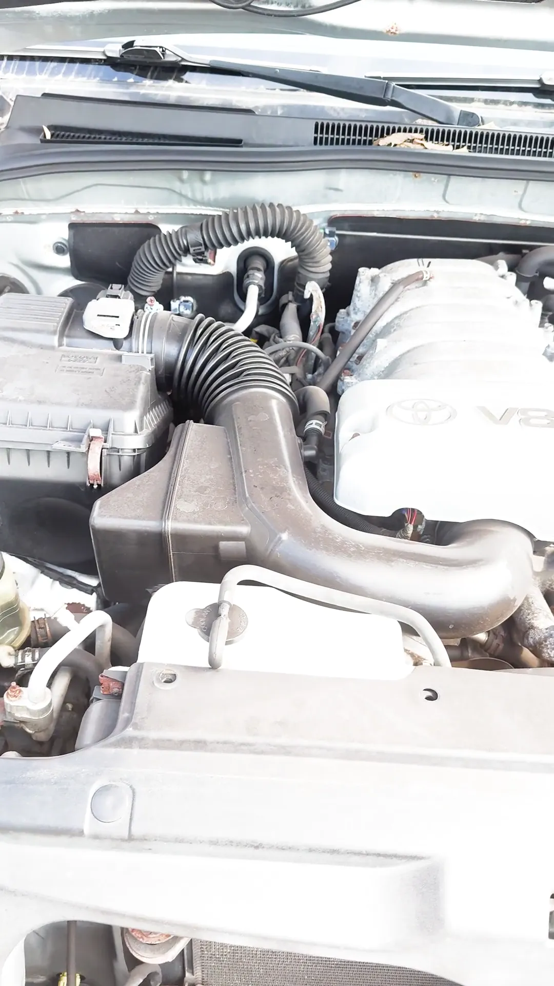 Engine bay of 2003 Toyota 4Runner Sport SUV 4D
