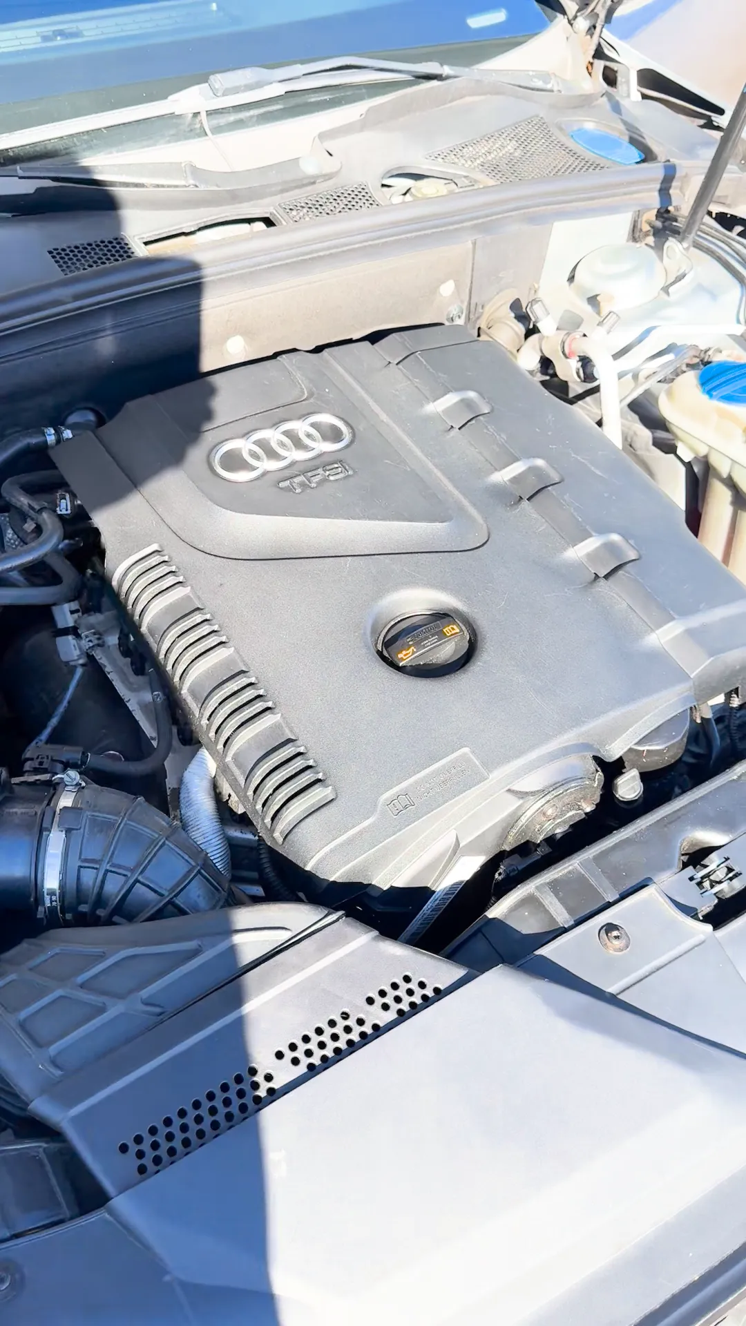 Engine bay of 2010 Audi A5 2.0T quattro Premium Plus